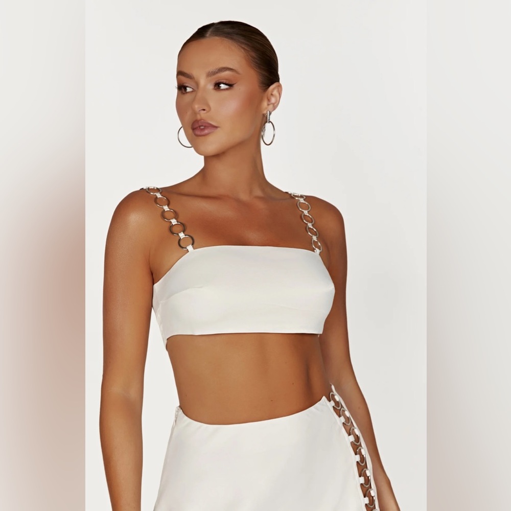 NWT Meshki Pyper Ring Crop Top
